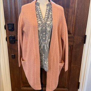 Johnny Was Pink Metallic Sweater